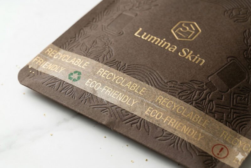 Custom Branded Kraft Shipping Mailer Printing Detail