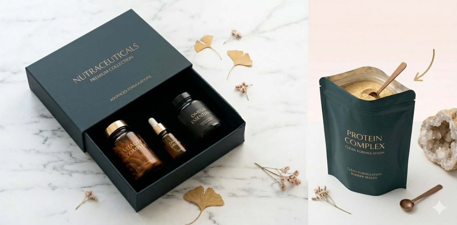 Premium supplement packaging display