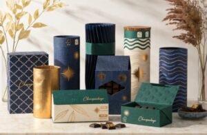Luxury compliant packaging samples from Choco Package showing premium look with verifiable sustainability certifications
