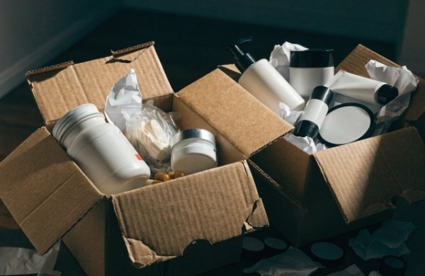 Crushed or damaged products inside cheap basic packaging
