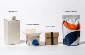 Various types of custom paper boxes (rigid, folding, mailer) displayed together