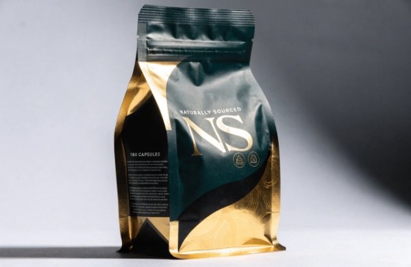 Stand-up supplement pouch with strong premium reclosable zipper