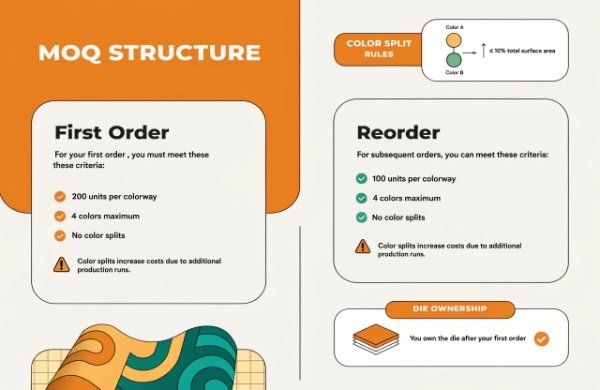 Clear breakdown of minimum order quantity structure and hidden constraints